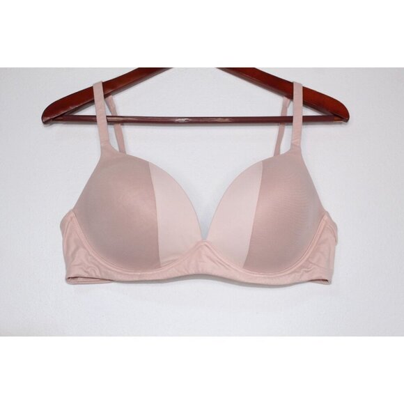 Victoria's Secret Body By Victoria 38 C Pink Mauve Solid Lightly Padded Unwired - Picture 1 of 14